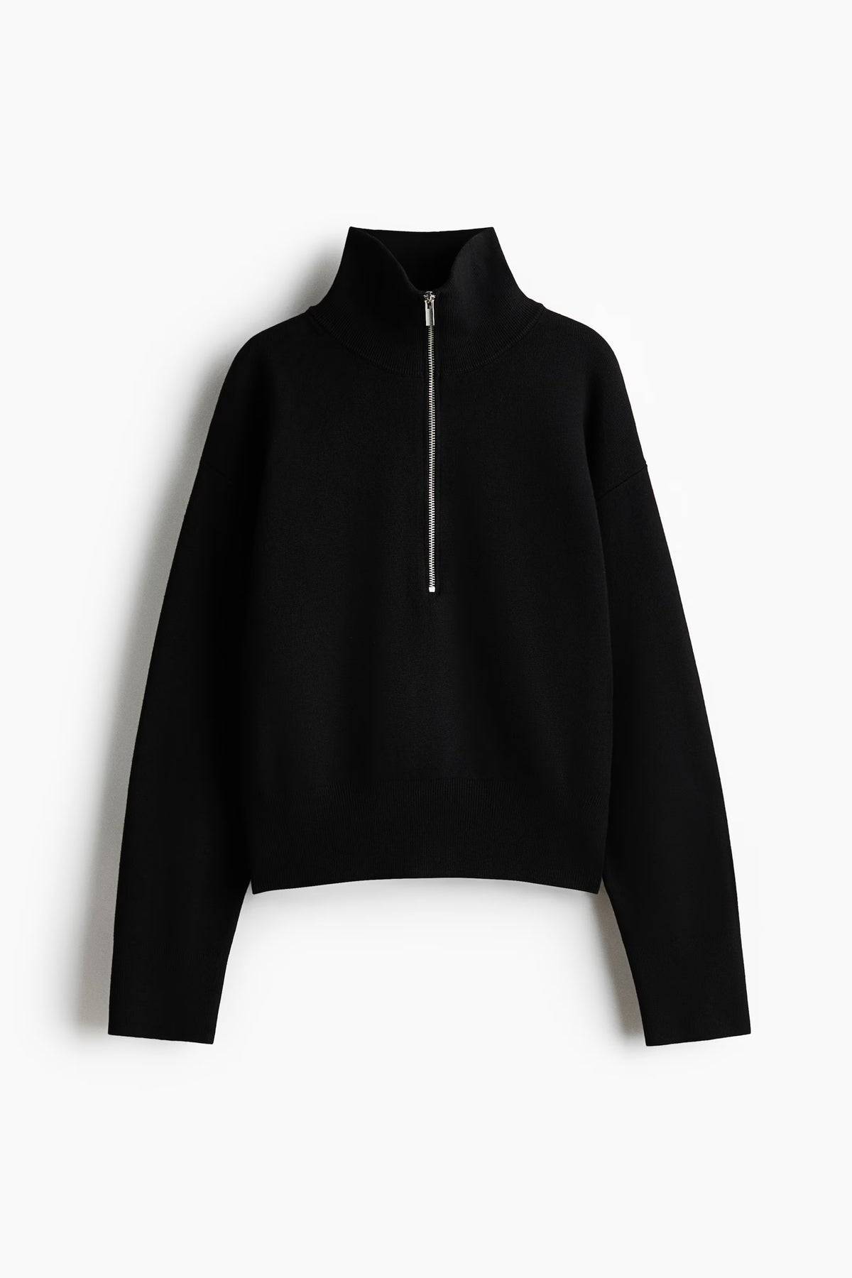 FINE-KNIT ZIP-TOP JUMPER