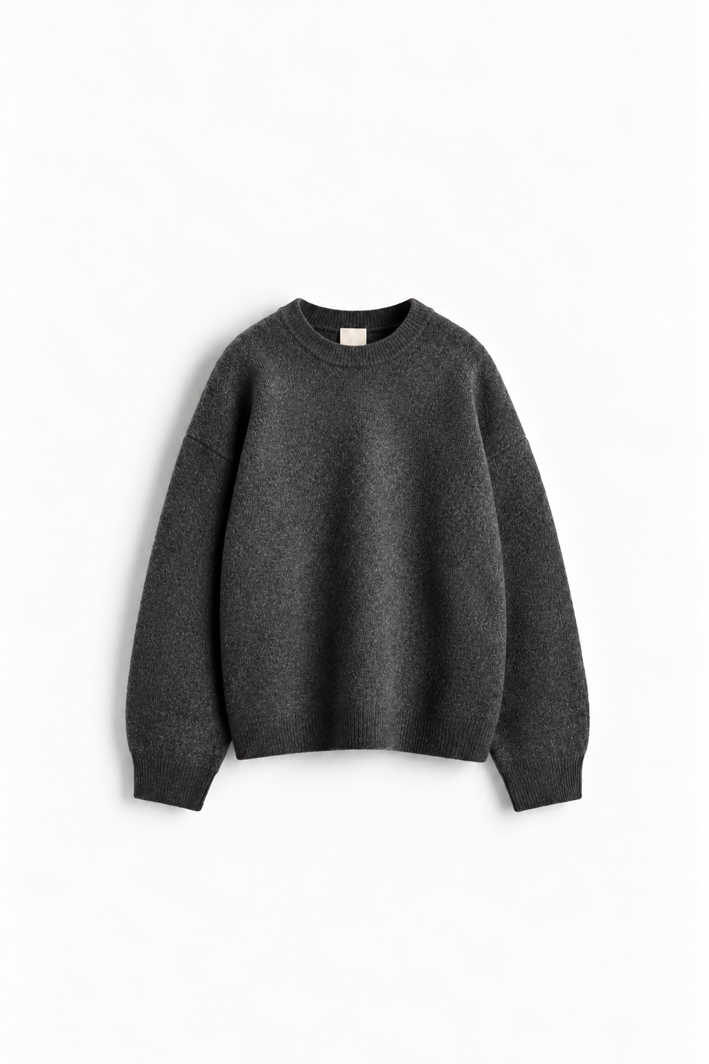 JERSEY DE PUNTO - GRIS OSCURO JASPEADO