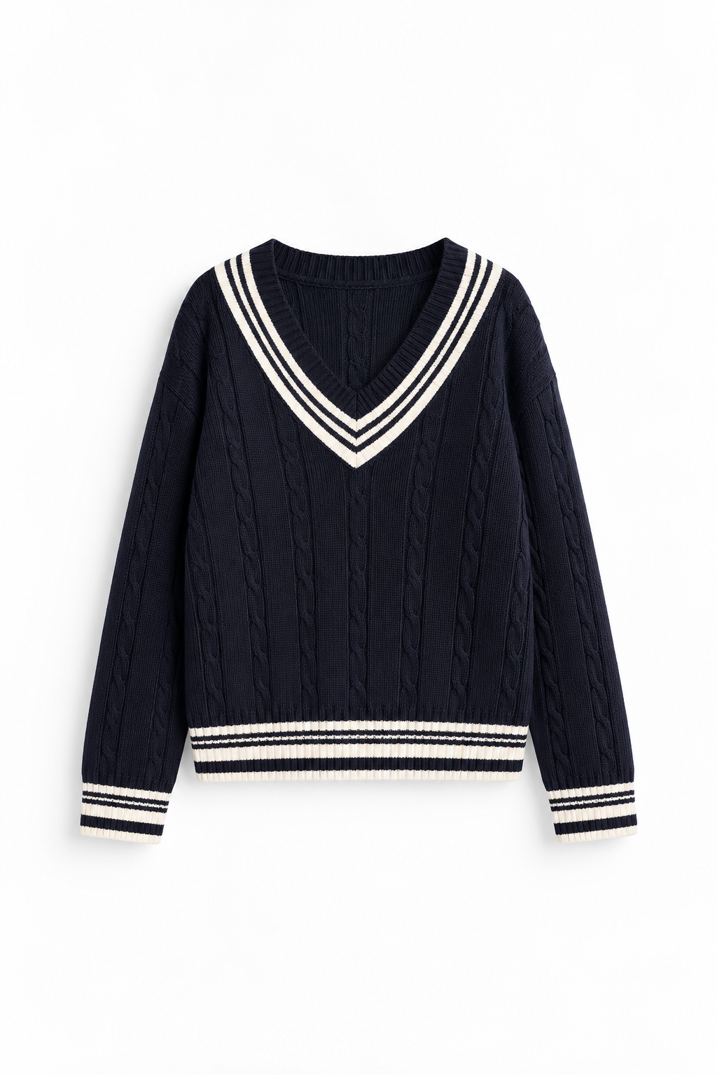JERSEY TENISTA CON CUELLO EN V