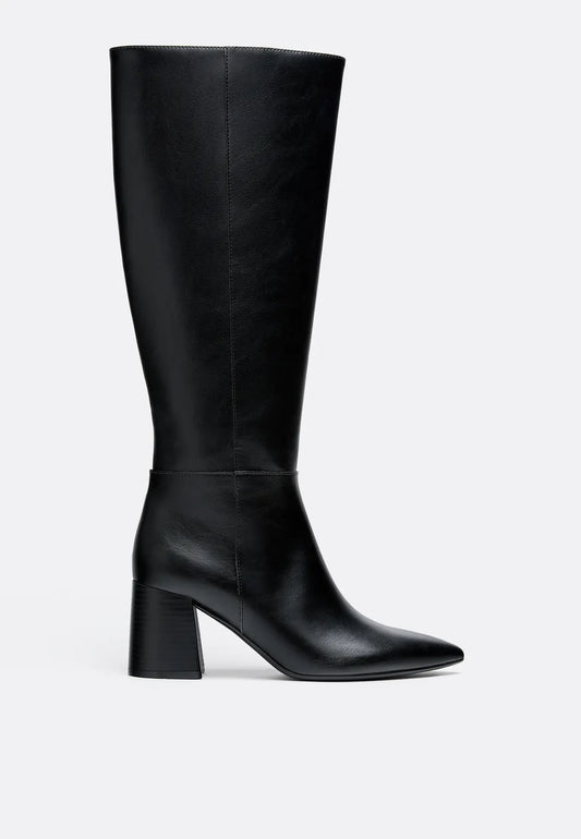 Botas Altas Tacón Negras