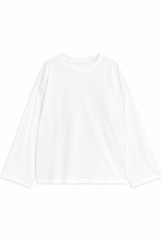 HYM Camiseta de Manga Larga Relaxed Fit