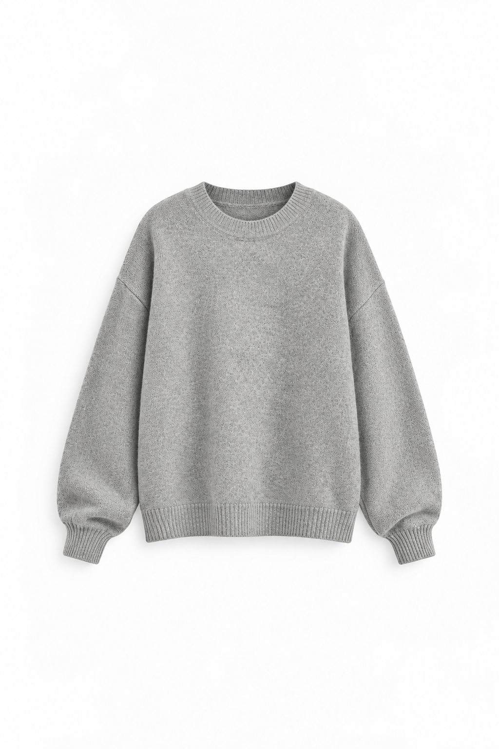 JERSEY DE PUNTO CON PUÑO CERRADO - GRIS