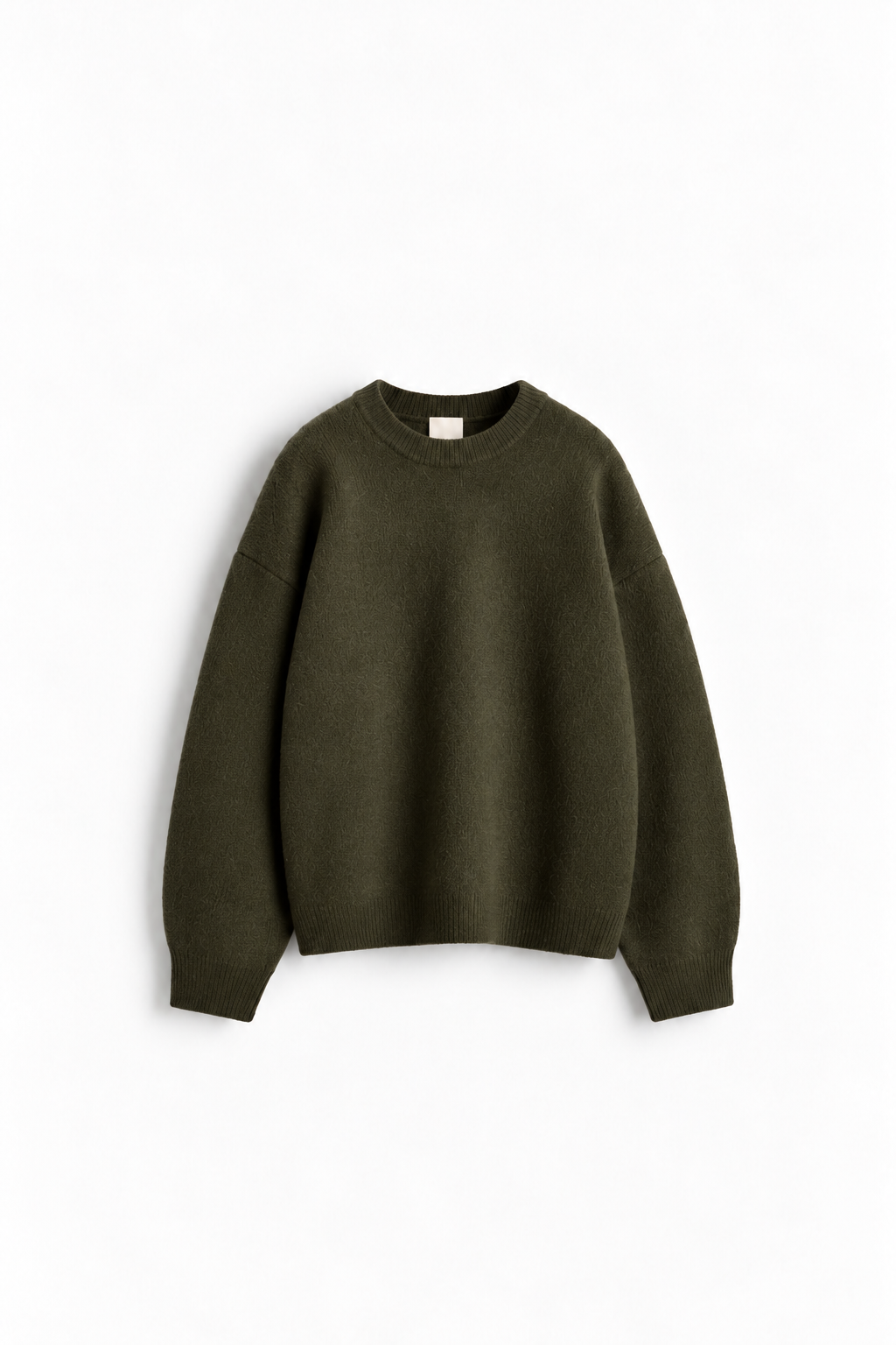 JERSEY DE PUNTO - VERDE OLIVA OSCURO