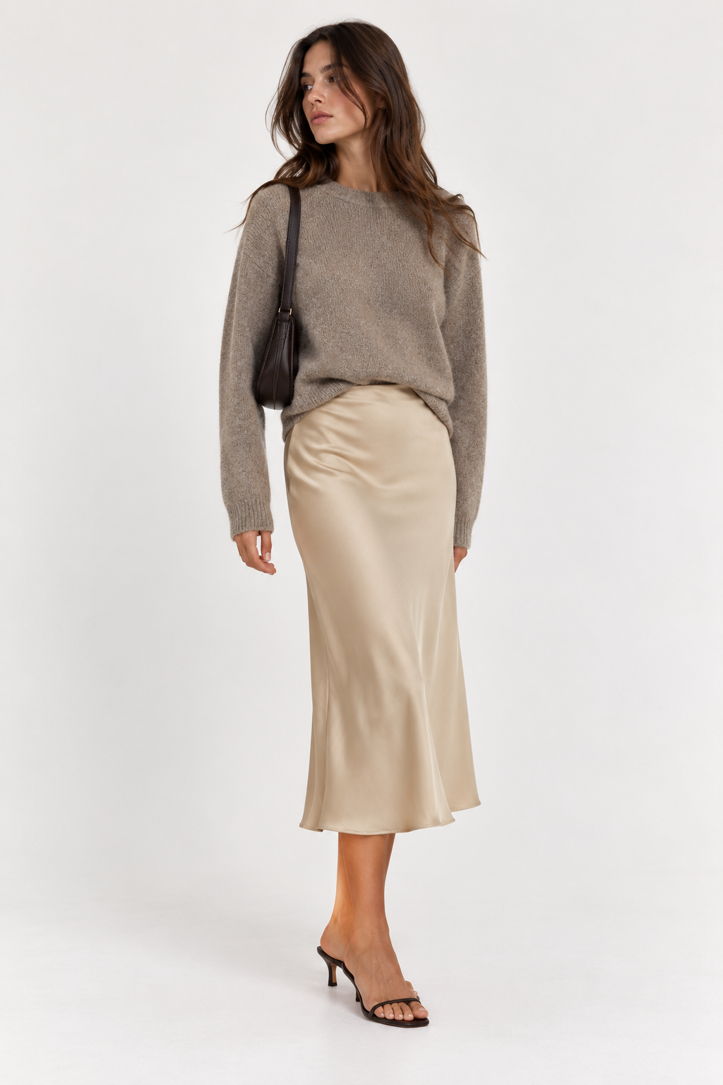 FALDA MIDI - CREMA