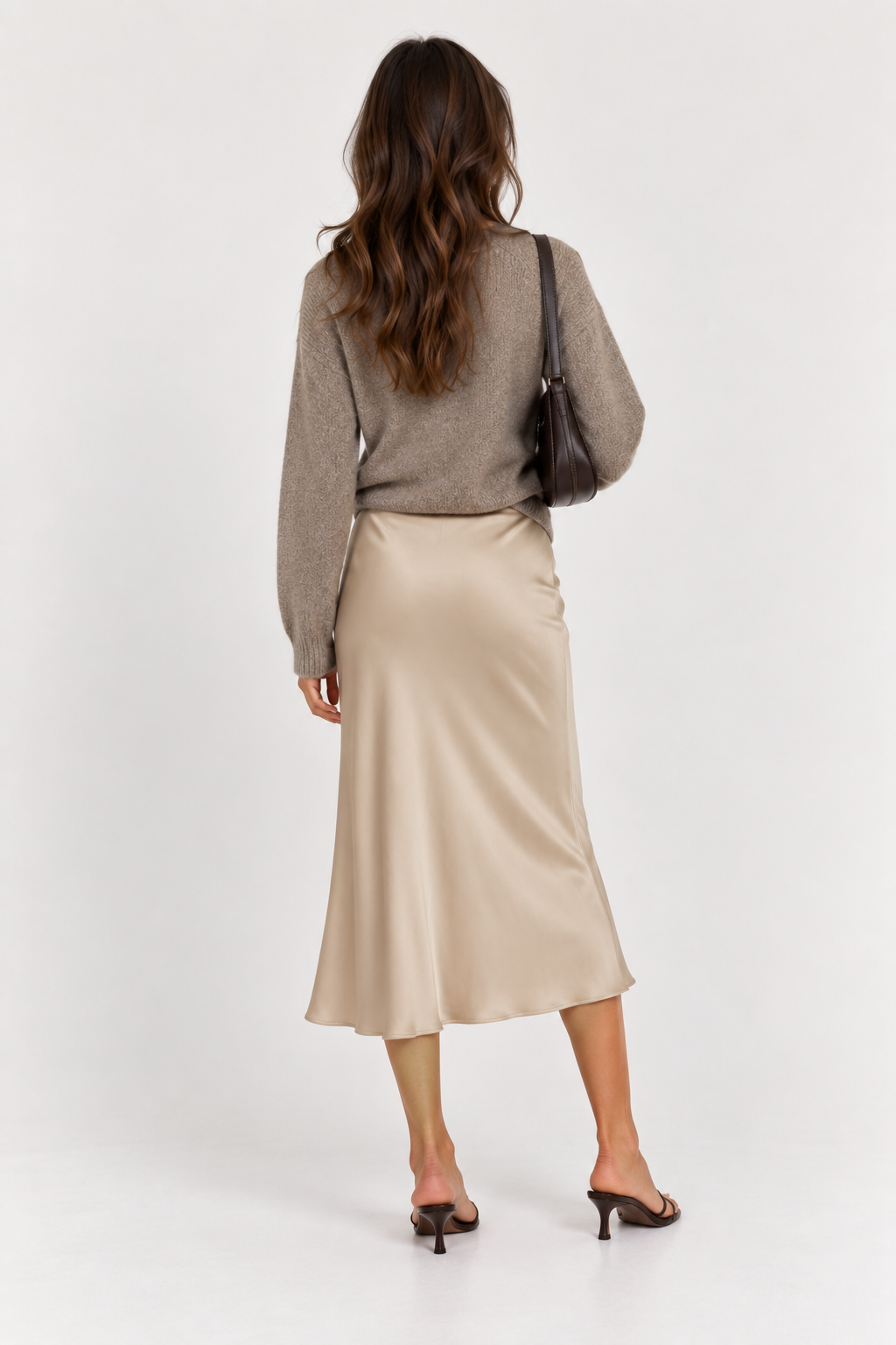FALDA MIDI - CREMA