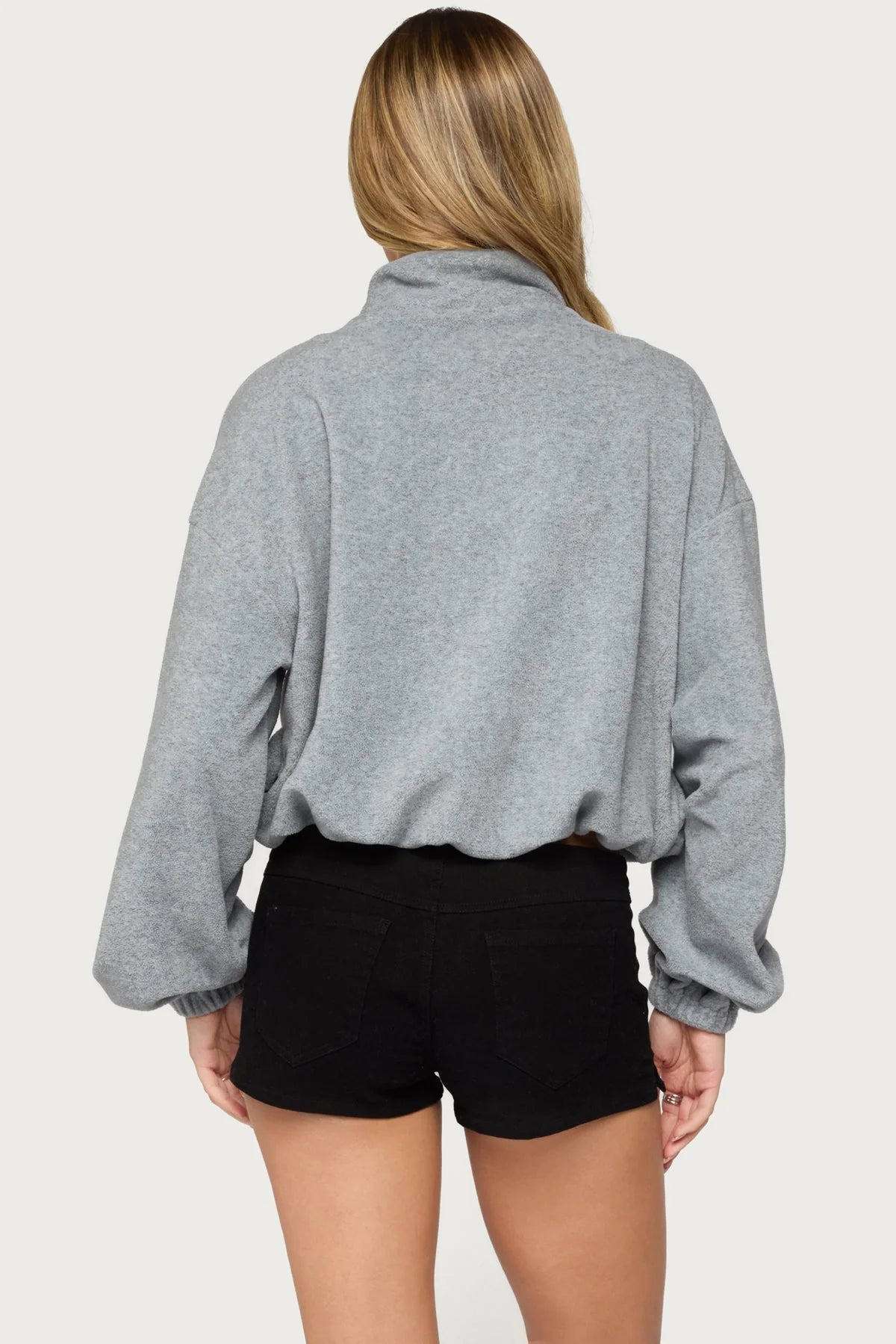 Cazadora Olysa de Forro Polar con Cuello Alto