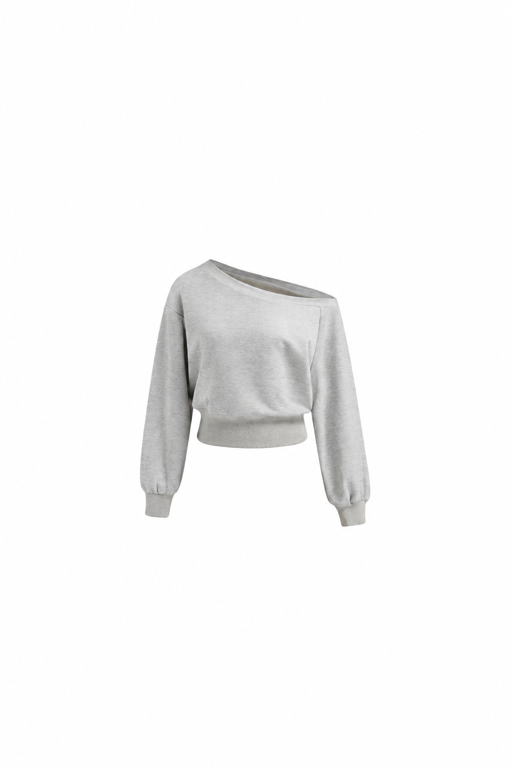 SUDADERA DE CUELLO ASIMÉTRICO DE MANGA LARGA